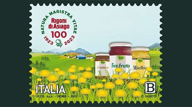 Un francobollo per i 100 anni di Rigoni di Asiago