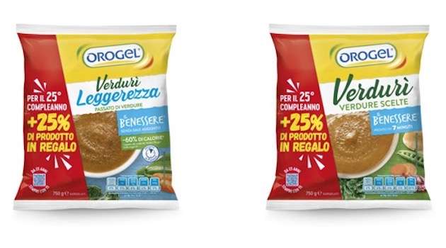 Orogel festeggia i primi 25 anni di Verdurì con uno speciale pack anniversario