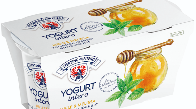Latteria Vipiteno propone lo Yogurt Intero al Miele e Melissa